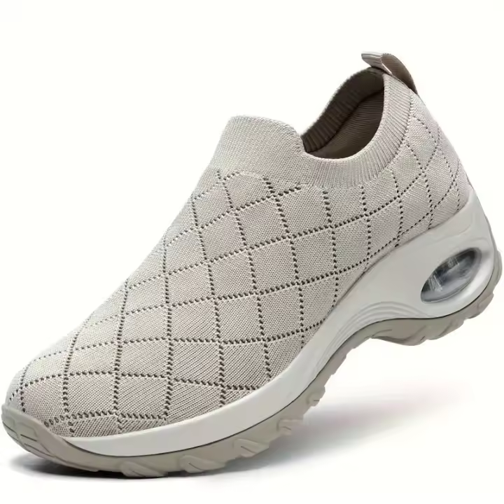 Zapatillas de moda para mujer Fly Weave One Foot Estribo Zapatos Casuales Transpirable Simple Air Cushion Zapatillas - 1