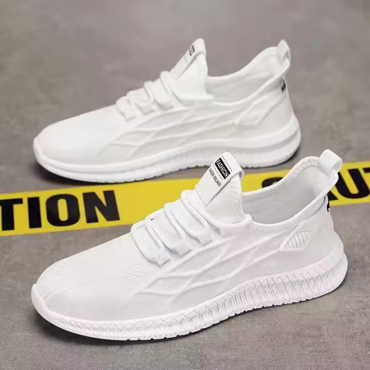 Zapatos deportivos de moda para hombre transpirables de malla fina zapatos deportivos de marea versátiles ligeros de suela blanda zapatos casuales - 1