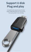 -adaptador AUX para coche, receptor de Audio con Bluetooth 5,4, AUX a USB, compatible con Reproducción USB, con micrófono, para viajes, autoconducción - details 8