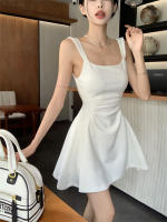 Elegante Vestido Blanco de Estilo Hepburn Sentimiento de Alta Gama de Primavera Temprana - details 0