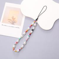 Cordón de teléfono con cuentas hecho a mano, correa de muñeca con cuentas, cadena de teléfono con perlas, eslinga antipérdida colorida, accesorios para teléfono móvil - details 5