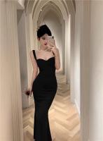 Elegante Vestido Largo de Noche Hepburn Ajuste Delgado, Acentuador de Figura - details 13