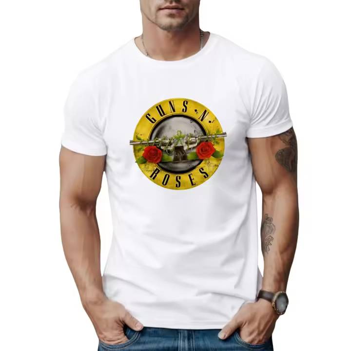 Camiseta Hombre Rock Vintage Estilo Retro |   100% Algodón 210g |   Transpirable y Lavable a Máquina - 1