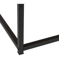 Comedor Sala de Estar Balcón Oficina |   Sofá bajo |   Madera y Acero |   100x36x50cm |   Elevable Natural y Negro - details 4