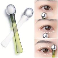 Masajeador de Ojos de Aleación de Oro Herramienta de Cuidado de la Piel Delgada para Redefinir Arrugas Aplicador de Crema de Ojos - details 0