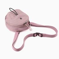 Bolsa de almacenamiento de nailon para teléfono móvil, bolso redondo pequeño informal de gran capacidad, Color sólido, estilo coreano, bolso de hombro individual para estudiantes - details 8