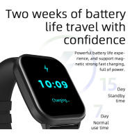 2025 Nuevo VS02 Smartwatch Bluetooth Llamada Detección de frecuencia cardíaca Modo deportivo Mensaje Empuje en pantalla Ajuste de duración Compatible con Android IOS Smartwatch - details 9