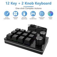 ro 12 Key 2 Knob  Programmable Diy nical Keyboard Custom Keypad for PS Drawing Gaming - details 1