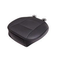 Funda de cuero PU de lujo para asiento de coche, Protector de cojín delantero negro, accesorio Universal para asiento de coche - details 0