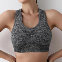 Sujetador deportivo para mujer, camiseta superior de Yoga, alta absorción, secado rápido, gimnasio, correr, ropa deportiva sin costuras - details 13
