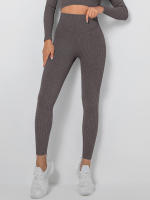 Pantalones de yoga deportivos de cintura alta para gimnasio, mallas sin costuras para mujer - details 20
