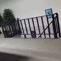 Red de protección para balcón con agujero pequeño, malla anticaída, resistente al desgaste, no tóxica, negra, para niños, balcón - details 5