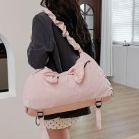 Bolsa de gimnasio deportiva con diseño de lazo coreano, bolsa de transporte ligera para esterilla de Yoga de gran capacidad, bolsa de viaje impermeable para entrenamiento físico para mujer - details 14