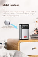 Toimei-proyector inteligente C2000 para cine en casa, 960x540P, compatible con proyección DLP de 1080P, 6000 lúmenes, WIFI, 5G, Android 9,0 - details 10