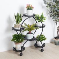 Estantería para Macetas de Metal con Ruedas Soporte Universal para 6 Niveles con Ruedas - details 2