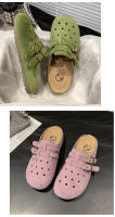 Medias zapatillas baotou retro de suela gruesa para uso exterior de las mujeres, primavera y verano nuevos zapatos de pedal para personas perezosas transpirables y versátiles - details 30