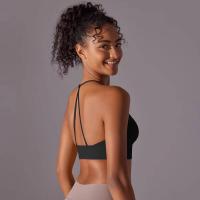 Top de mujer, cuello de chaleco Hai Yuga, decoración triul, deportes con espalda bonita, Top corto a prueba de golpes para - details 23