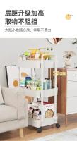Carrito De Alimentos Para Bebé Con Estante Multicapa Para Cocina Dormitorio Baño Almacenamiento Móvil De Snacks Y Suministros - details 9