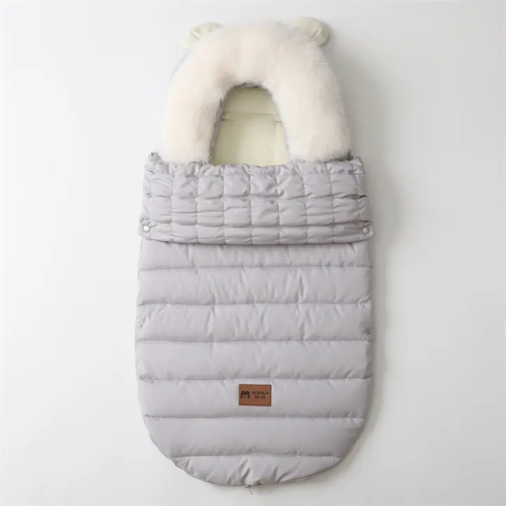 Sacos de dormir impermeables para cochecito de bebé, sobre grueso cálido para recién nacido, Invierno - 1