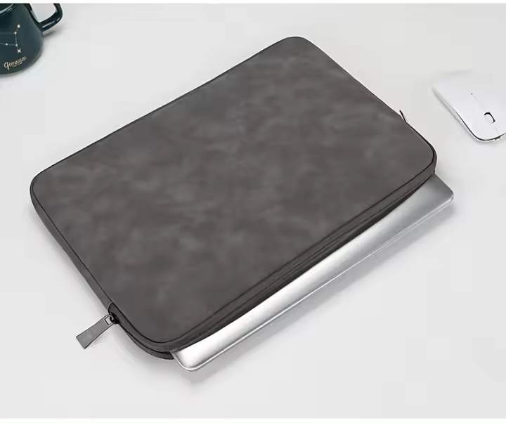Funda Protectora de Cuero PU para Laptop Bolsa de Almacenamiento Delgada para Macbook - 1