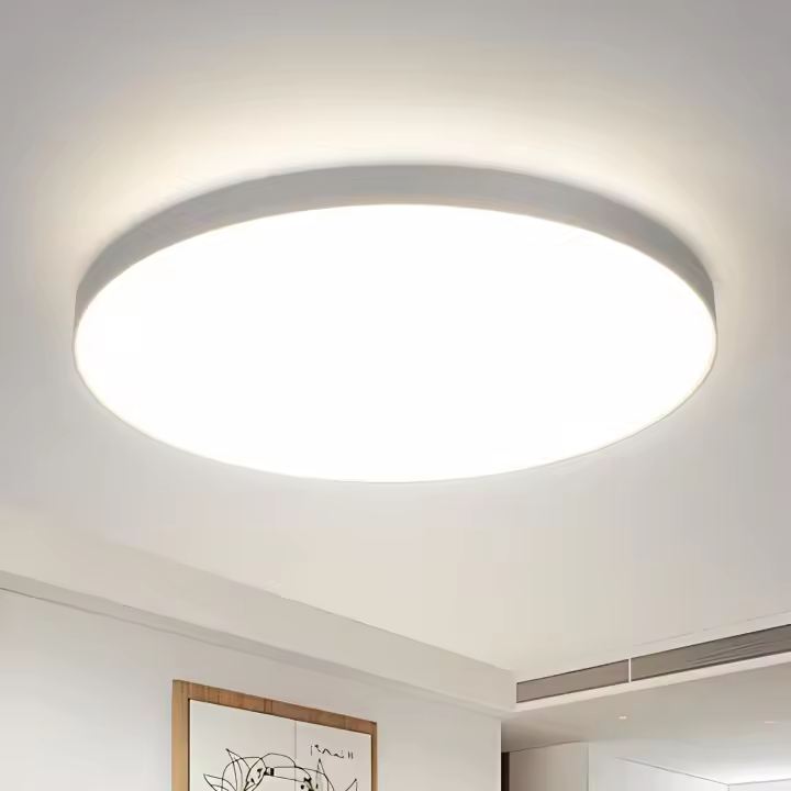 Lámpara de techo LED Goeco, impermeable, redonda, 23 x 5 cm, 18 W, 3000/4000 K, 220 V. Ideal para cocinas, comedores e iluminación interior moderna. - 1