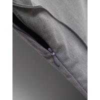 OUWU- Mini Vestido Gris Primavera 2025 Manga Corta Cuello Redondo Oficina para Casual Staple Uste Elástico Traboo Ocio Esencial - details 9