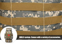 Mochila de senderismo de 80L, bolsa impermeable al aire libre, estilo táctico militar, multifuncional para acampar y montar - details 6