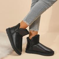 Tobillo impermeable para mujer, zapatos cálidos de felpa, botas de nieve antideslizantes con forro de piel, invierno, 2023 - details 0