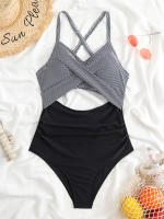 Bañador de una pieza con realce para mujer, traje de baño Sexy ahuecado, Monokini, ropa de playa para verano, 2024 - details 13