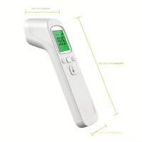 Termómetro digital sin contacto para niños y adultos, alarma de temperatura, positivo, interior, infrarrojos, multideporte, termómetro de pistola de temperatura, medición de temperatura portátil, termómetro de infrarrojos - details 0