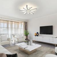 Plafón LED Regulable Control Remoto 48W 5400LM 3000K-6500K Día 70cm Ideal para Sala de Estar, Dormitorio, Comedor, Baño, Pasillo Blanco - details 68