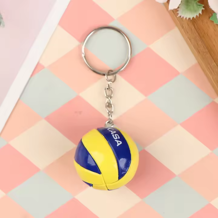 Llavero de Voleibol de PVC Regalo de Deporte para Jugadores Adorno de Playa para Hombres y Mujeres - 1