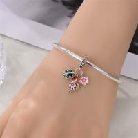Encanto de Flamenco y Unicornio de Plata Esterlina 925 Joyería de Pulsera Original DIY para Mujeres - details 7