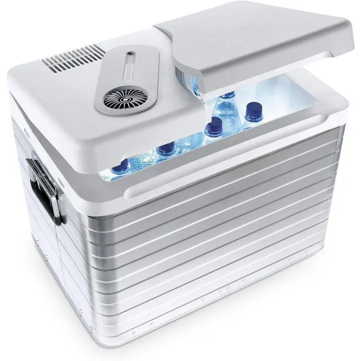Nevera Eléctrica Portátil, Aluminio, 39 l, mini nevera para coche, camión, barco y autocaravana, 12 y 230 V - 1