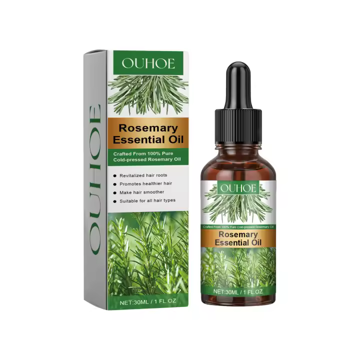El romero denso repara el cabello, fortalece las raíces hidratadas, espesa, suaviza el cuidado y el aceite esencial para el cabello - 1