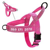 Arnés de nailon personalizado para perros, chaleco reflectante sin lágrimas para perros medianos y grandes, suministros de entrenamiento para pastor alemán - details 8