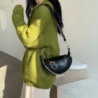 Bolso Cruzado de Cuero Falsio Elegante Correa de Cadena Chic, Diseño Sólido, Cierre de Cremallera, Perfecto para Uso Diario, Viajes y Actividades al Aire Libre - details 11