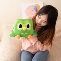 Juguete de peluche Duolingo verde de 30cm, muñeco de búho de Anime de dibujos animados, Animal de peluche suave, regalo de cumpleaños para niños - details 0