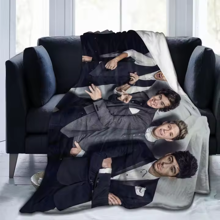 Manta ligera de franela Ultra suave para sofá, cama, uso en todas las estaciones, One Music Direction - 1