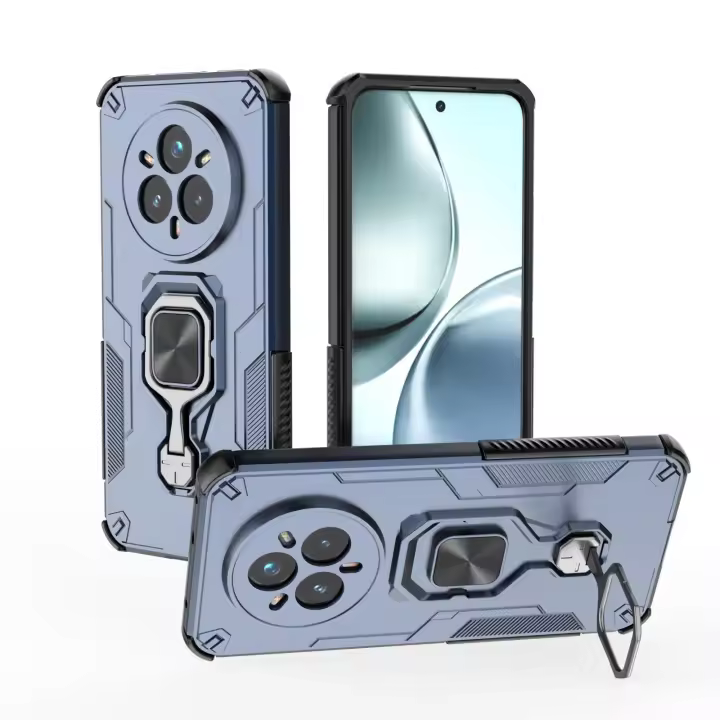 Funda protectora a prueba de golpes con soporte de anillo magnético para OPPO Realme Plus 5G, 14 Pro - 1