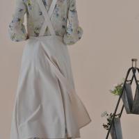 Delantal de floristería impermeable y duradero, delantal de jardinería de algodón elegante, ajustable con bolsillo, delantal de cocina para cafeterías - details 9