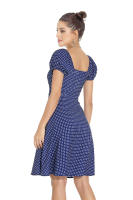 NOVEDAD DE VERANO 2025, vestido estampado con manga de burbuja y cuello cuadrado francés de nicho para ropa de mujer - details 14