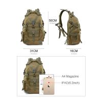 Mochila de Camping de 40L, bolso de viaje para hombre, mochila táctica Molle para escalada, senderismo, bolsa de pesca de hombro reflectante al aire libre - details 0