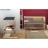 cuna plegable, cuna 60 x 120 cm, cama de madera para bebé, cama at4
