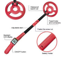 Detector de Metal Profesional Portátil Buscador de Oro Ajustable Equipo Impermeable para Niños - details 2