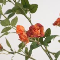 Rama de flor de Rosa Artificial de 65cm, flor de Rosa de imitación de plástico de tacto Real, flores falsas elegantes hechas a mano, decoración para el hogar y la Oficina - details 14