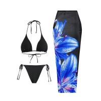 Nuevo estilo sexy traje de baño de tres piezas Charm Lily edición impresa personalizada - details 16