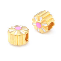 Pulseras de Brass Dorado Mate 4PCS Grande Agujero Abalorios para Hacer Joyas DIY - details 176