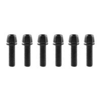 6 unids/set tornillos de manillar de bicicleta chapados en titanio M5 * 17MM perno de pinza de freno de disco de bicicleta de acero inoxidable perno de fijación colorido - details 6