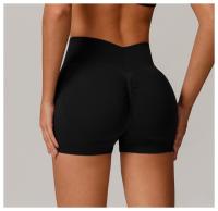 Pantalones cortos de yoga de cintura alta sin costuras, pantalones deportivos para apretar la cintura y levantar la cadera, usados ​​como pantalones cortos para correr - details 17